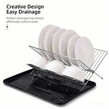 Foldable Kitchen Dish Drying Rack, Dish Drainer Holder For Plates, Bowls, Cups And Utensils - Multicolor - View 8