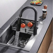 厨房双刀刮水水龙头延长器 360° 万向节淋浴洗脸盆通用喷嘴 通用防溅防水防喷设计