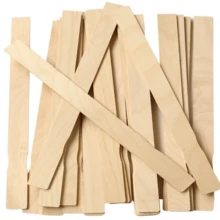 12 Inch Wooden Paint Crafts Sticks For Paint Mixing, Paint Stirrers, Chemical Stirring, Garden And Library Markers - Beige - View 3