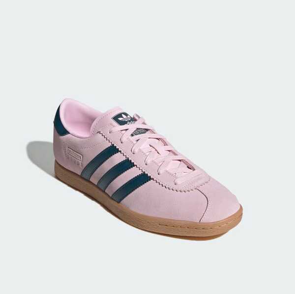  Adidas Originals Stadt Classic Design Lightweight Retro Casual Flat Shoes, Pink & Black Colorway, Supportive & Durable, JR9552