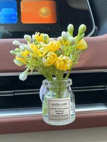 Bộ khuếch tán hương thơm mini gắn cửa gió điều hòa ô tô - Hoa nhân tạo trang trí thanh lịch, cánh hoa mềm mại và tự nhiên, tô điểm thêm vẻ nữ tính cho xe của bạn. Kẹp cửa gió thời trang tích hợp bộ khuếch tán, phụ kiện ô tô sành điệu với chức năng tạo hương thơm. - Đồ trang trí bình hoa nhân tạo - Xem 13