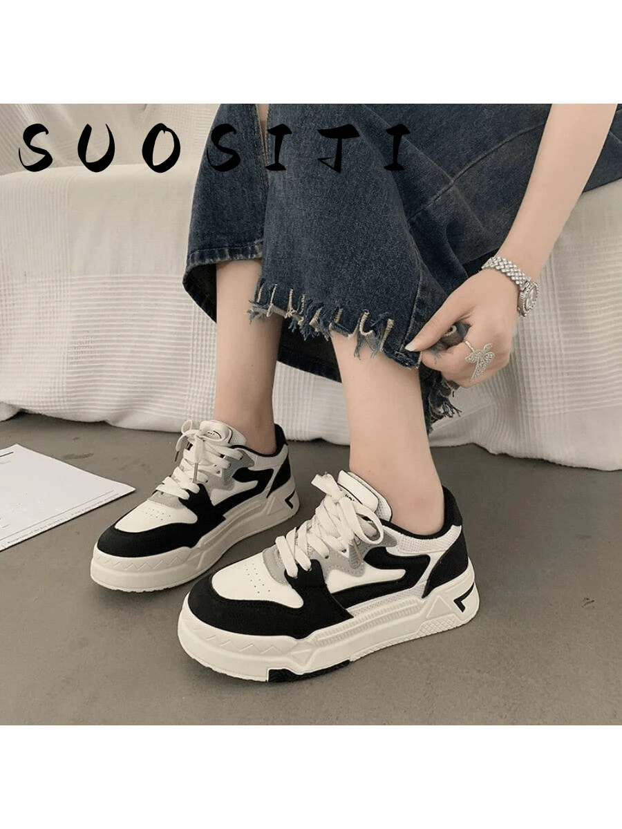 女式運動黑色戶外滑板鞋 - 黑色 - 查看 1