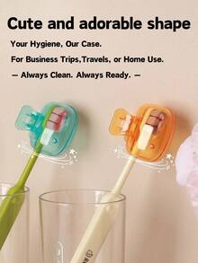 4pcs Portable Toothbrush Cover Case For Travel & Home | Essential Bathroom Accessories Set - Compact Dustproof & Hygienic Toothbrush Protector Cap, Fits Electric & Manual Brush Heads. Lightweight Holder For Suitcase, Gym Bag, Cruise & Camping Trips | Travel Essential & Dorm Room Essentials College, Perfect As Valentine's Day Gift, Wedding Or Room Stuff For Bathroom Decor & Organization. - Nhiều màu - Xem 4