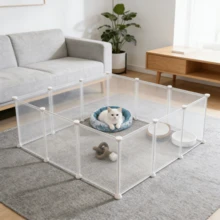 111cm X 111cm X 47cm Thickened Matte Pet Fence, Foldable No-Installation Pet Barrier, Escape-Proof Isolation Fence For Cats And Dogs, Indoor Safety Enclosure