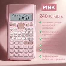 专业科学计算器，10+2 位数字，240 种功能，考试认可。大尺寸双行显示屏，适用于工程、大学及所有专业领域。 - Rose Quartz - 查看 1