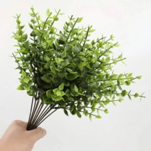 12 件装抗紫外线人造桉树灌木套装 | 室内外装饰 | 适用于父亲节、母亲节、情人节、六月节、毕业典礼、乔迁之喜、婚礼和花园装饰 - 綠色 - 查看 6