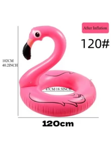1pc Flamingo Swim Ring With Canopy, Inflatable Upright Swim Ring, Flamingo Detachable Upright Swim Ring For Pool (Suitable For Deep Water), Pool Inflatable, Beach Essentials, Pool Float - Multicolor - View 8