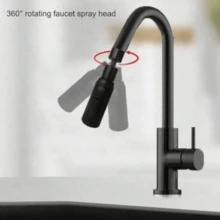 厨房双刀刮水水龙头延长器 360° 万向节淋浴洗脸盆通用喷嘴 通用防溅防水防喷设计