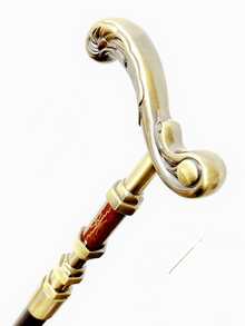 1pc Vintage Bronze Tone Faucet Shaped Walking Cane, Steampunk Metal Material Fashion Crutch With Detachable Handle, Suitable For Halloween Costume, Cosplay, Elegant British Gentleman Accessory, Great For Daily Use Or Gift - Multicolor - View 5