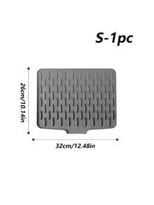 硅胶防滑沥水垫，带沥水设计，耐热易清洁，适用于台面、水槽和冰箱，两种款式可选，保持厨房干燥，是完美的圣诞节或万圣节礼物，也是圣诞家居装饰、个性化礼物的理想之选，男女皆宜。