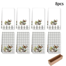 Bộ 2/4 khăn lau bát đĩa, họa tiết kẻ caro cà phê và bướm, chất liệu microfiber siêu thấm hút, khăn bếp hiện đại, khăn lau nấu nướng, khăn lau bát đĩa, khăn lau nhà, khăn lau tay, khăn trà, cực mềm mại và thấm hút cao, trang trí nhà bếp, quà tặng cho hàng xóm, mẹ, sinh nhật, tân gia cho bạn bè, đồ dùng nhà bếp thiết yếu, nhu yếu phẩm hàng ngày. - Nhiều màu - Xem 14