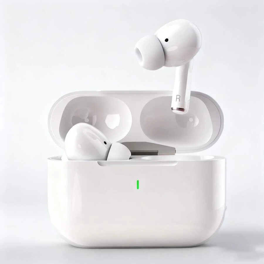 2025 New Wireless Earbuds, Bluetooth 5.3 In-Ear Headphones, Powerful Bass, Extra-Long Battery Life, With Microphone, Suitable For Laptops, Tablets, Smartphones, Fitness Activities. Christmas/Gift/New Year Gift - White - View 1