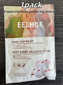 DIY Hand Molding Powder - Precise Shaping, Clear Texture Restoration - Premium Commemorative Material, Cherish Growth And Memories - Suitable For Infants And Adults - Applicable For Hotels, Restaurants, Malls, DIY Craft Projects, Emotional Gifts, Detailed Shaping, Handicrafts - Hand Casting Kit, Handicraft Supplies, Craft Enthusiasts, Gift Buyers - Valentine's Day Gift, Birthday Gift, Anniversary Gift, Thanksgiving Gift, Mother's Day Gift - Suitable For Couples, Families - Multicolor - View 12