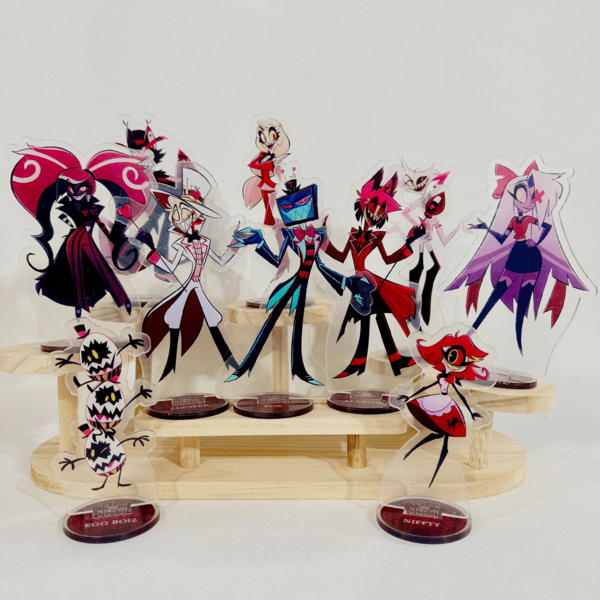 1pc 15CM 2025 New Anime 15CM Acrylic Standee -Charlie Morningstar & Alastor,Christmas Desk Decoration Birthday Gift For Friend