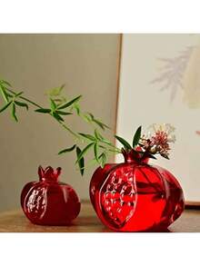 1个优质玻璃石榴花瓶，桌面装饰，花架，水培花盆，适用于家居、餐厅、门厅，是生日、毕业等场合的理想礼物，也是送给女士、母亲、朋友、女友和男友的完美之选。非常适合作为生日、婚礼、周年纪念日、情人节、感恩节和新年惊喜礼物。这款花瓶近乎完美。 - A - 查看 6