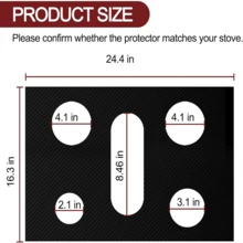 1pc Gas Stove Burner Cover, Stove Protection Guard, Gas Stove Burner Pad, Compatible With Samsung Gas Stove Series, Suitable For Kitchen Cooking, Reusable, Non-Stick, Washable - View 3