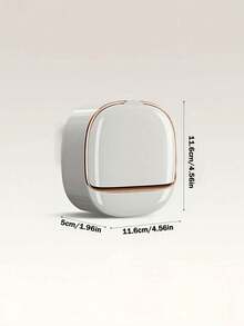 1 pieza Jabonera de pared de lujo con tapa, Estante de secado de jabón de alta gama, Caja de almacenamiento impermeable para jabón, Apta para baño, ducha, viaje, dormitorio, jabonera minimalista, accesorio de baño, estante de almacenamiento de baño, esencial de vuelta a clases, necesidad del hogar