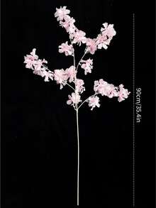 1/2/3支装仿真丝樱花/桃花/梅花枝条，带叶子，适用于墙面、客厅、卧室、婚礼、派对装饰、桌面摆设。家居、书桌、厨房、婚礼、餐桌、中心装饰、办公室、花园、户外、房屋、庭院装饰，适合春、夏、秋、冬四季。 - 粉色 - 查看 3