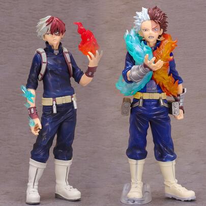 My Hero Todoroki Action Animefigur, Skrivbordsdekoration, Samlarobjekt, Liten Gåva, Lämplig för Halloween, Jul