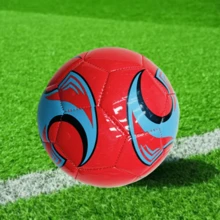 PVC No.2 Swirl Design Soccer Ball, Suitable For Students Outdoor Sports - Red - View 4