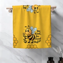 Bộ 2/4 khăn lau bát đĩa in hình ong, khăn sợi nhỏ siêu thấm hút hiện đại dùng cho nấu ăn, nướng bánh, rửa bát, lau dọn, khăn tay, khăn trà, mềm mại và thấm hút cao, trang trí nhà bếp, quà tặng cho hàng xóm, mẹ, sinh nhật, tân gia cho bạn bè, đồ dùng nhà bếp thiết yếu, nhu yếu phẩm hàng ngày. - Nhiều màu - Xem 3