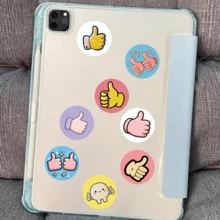 500pcs/Roll Thumb Up Encouragement Stickers, Ideal Small Gift. DIY Decorative Stickers. Happy New Year. 8-10 Assorted Patterns, Suitable For Decorating Small Gifts, Packaging Bags, Cups, Stationery, And More. - Multicolor-b - View 10