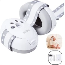 Fone Ouvido Abafador Barulho Ruído TEA Transtorno Espectro Autista Acolchoado Macio Ajustável Buba - Branco - Visão 2
