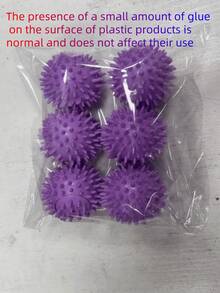 1pc Reusable Laundry Washing Ball - Rubber Material, Stain Removal & Lint Remover, Clothes Specific, No Power Needed, Essential Household Cleaning Item, Fabric Softener Dryer Ball, Reduces Wrinkles & Static, Prevents Tangling In Home & Laundromat, No Electricity Required, Suitable As Toy For Cats & Dogs, Great Gift For Mother's Day, Valentine's Day, Friends, Moms, Girlfriends, Random Color & Style - Multicolor - View 9