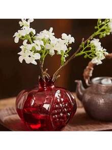 1个优质玻璃石榴花瓶，桌面装饰，花架，水培花盆，适用于家居、餐厅、门厅，是生日、毕业等场合的理想礼物，也是送给女士、母亲、朋友、女友和男友的完美之选。非常适合作为生日、婚礼、周年纪念日、情人节、感恩节和新年惊喜礼物。这款花瓶近乎完美。 - A - 查看 9