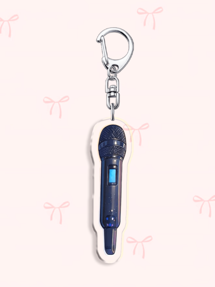 1pc Acrylic Cartoon Concert Mic Keychain - Perfect Gift For ARMY, K-Pop Fans, Bag Charm, Phone Accessory, Back To School, Concert Keepsake. Ideal For Boyfriends, Girlfriends, Family Members, Teachers, Party Gifts, And ARMY-Themed Cell Phone Decorations. - Multicolor - View 11