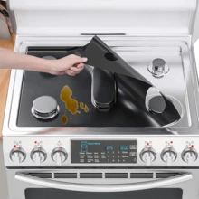 1pc Gas Stove Burner Cover, Stove Protection Guard, Gas Stove Burner Pad, Compatible With Samsung Gas Stove Series, Suitable For Kitchen Cooking, Reusable, Non-Stick, Washable - View 7