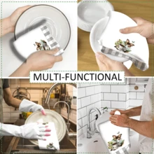 Bộ 2/4 khăn lau bát đĩa, họa tiết kẻ caro cà phê và bướm, chất liệu microfiber siêu thấm hút, khăn bếp hiện đại, khăn lau nấu nướng, khăn lau bát đĩa, khăn lau nhà, khăn lau tay, khăn trà, cực mềm mại và thấm hút cao, trang trí nhà bếp, quà tặng cho hàng xóm, mẹ, sinh nhật, tân gia cho bạn bè, đồ dùng nhà bếp thiết yếu, nhu yếu phẩm hàng ngày. - Nhiều màu - Xem 11