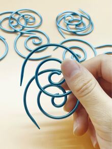 10 piezas de agujas de tejer redondas espirales de colores, agujas redondas espirales para costura en el hogar, marcadores de tejido de lana hechos a mano DIY, adecuados para proyectos de ganchillo