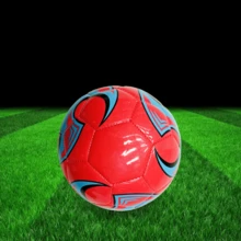 PVC No.2 Swirl Design Soccer Ball, Suitable For Students Outdoor Sports - Red - View 5