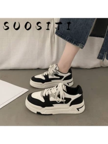 女式運動黑色戶外滑板鞋 - 黑色 - 查看 2