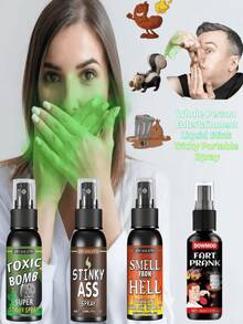 JUE FISH 1pc Fart Spray, Prank Liquid Toy, Funny Stinky Smell Entertainment Party Supplies, April Fool's Joke Game, Liquid Game Entertainment, Gas Smell Bomb, Halloween Party Supplies. Toxic Gas Spray And Gas Bombs, Bring The Biggest Laughs! Valentine's Day Supplies, Wedding Supplies Stress Relief Toy Liquid Spray, Inflatable Smell Spray, April Fool's Joke, Liquid Toy, Prank, Feces Smell, Party Supplies, Prank Fart Spray, Prank Toy, Concentrated Stinky Liquid