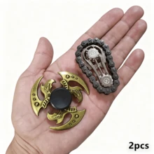 机械齿轮飞轮链条金属玩具 | 感官玩具 | 旋转式EDC减压玩具 | 触感旋转轮,男士桌面玩具,创意成人礼物 - 彩色 - 查看 9