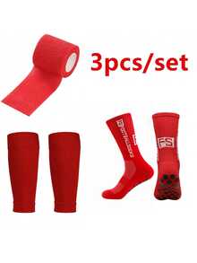 1 套男女通用运动袜和腿套，防滑足球袜，防滑袜（款式 2）