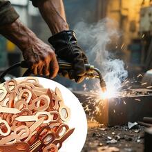 100 Piezas Rectos De Cobre Para Soldar Spotter Autos Cobre - A - Ver 9