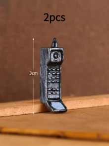 Bộ 2 món mô hình nhà cửa thu nhỏ, trang trí DIY, gồm TV cổ điển, điện thoại, máy ảnh, đàn piano, máy hát đĩa than, máy đánh chữ, vali, phụ kiện nhà búp bê, quà tặng sinh nhật bạn bè, đồ trang trí thủ công. - Nhiều màu - Xem 17