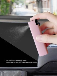 2-In-1 Car Screen Cleaning Cloth & Storage Bottle, Suitable For Cleaning Car Displays, Smartphones, Tablets, Laptops (Empty Bottle, No Cleaning Liquid Included) - Applicable For Car Displays, Smartphones, Tablets, Laptops, Car Accessories, Women Car Accessories - Multicolor - View 10