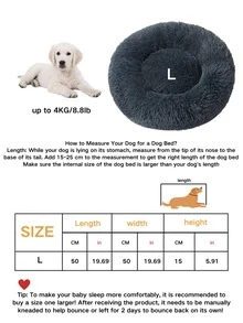 1 chiếc giường ngủ tròn màu xám sang trọng cho thú cưng, chuồng mèo siêu mềm và ấm áp, phù hợp với thú cưng nhiều kích cỡ, chất liệu tuyệt vời mang lại cảm giác thoải mái và ấm áp, có thể giặt được, giúp thú cưng dễ chịu trong chuồng, sử dụng được quanh năm, giường ngủ trong nhà cho mèo và chó. - Nhiều màu - Xem 10