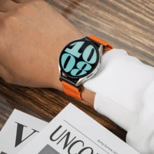 22mm 20mm 尼龙表带，兼容三星 Galaxy Watch 7 6 5 4 40mm 44mm 6Classic 47mm 弹性表带，兼容三星 Galaxy Watch 7 表链 - 22mm - 查看 7