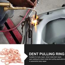 100 Piezas Rectos De Cobre Para Soldar Spotter Autos Cobre - A - Ver 5