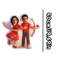 定制照片抱枕 - 个性化头像，趣味设计，柔软枕头，适合情人节、圣诞节、新年、父亲节、母亲节、万圣节、平安夜、感恩节、复活节、愚人节、狂欢节、独立日等节日。 - 彩色 - 查看 10