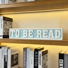 1pc 3D Printed Bookshelf Bookmark - To-Read Sign, Pink Plastic Bookend, Lightweight And Durable, Suitable For Book Lovers, Readers, Libraries Or Home Organization - Multicolor - View 3