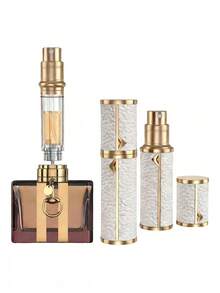 1 pieza Atomizador mini portátil lujoso y elegante, con diseño de llenado por la parte inferior, botella de spray de perfume recargable, botella de perfume de viaje recargable, tus necesidades de viaje y negocios - Multicolor - Ver 3