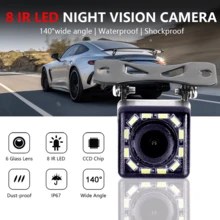 NEW Wide Angle HD Car Rearview Camera Rear View Video Vehicle Camera Backup Reverse Cameras 12 LED Night Vision Parking Camera