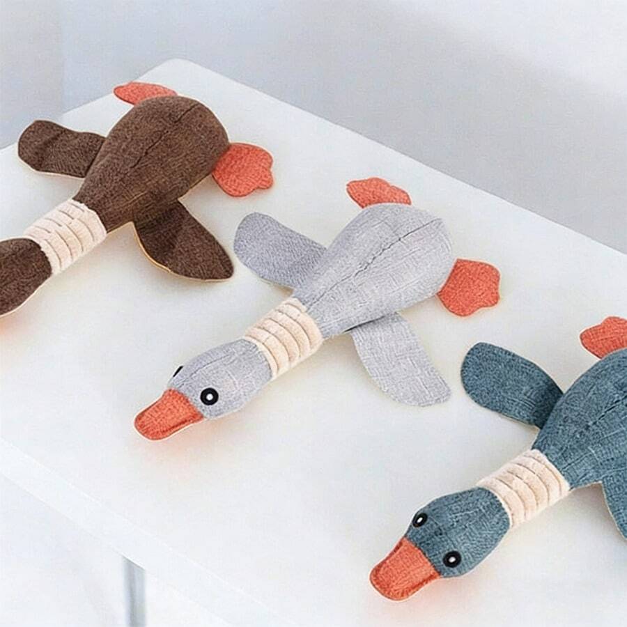 Juguete grande para perros y juguete de ganso con chirrido para perros grandes y medianos, duradero y resistente - Multicolor - Ver 1