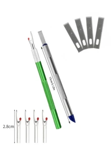 6/12件套精密工艺刀具套装 - 高精度实用艺术刀具套装，配备极其锋利的刀片，适用于雕刻、建筑模型制作、剪贴簿制作、DIY艺术切割等。 - 适合业余爱好者和专业人士的综合工具，返校必备，学习用品。